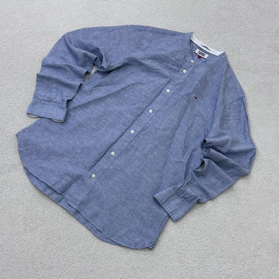 L 타미힐피거 레귤러핏 린넨 셔츠 0402E 상품이미지1