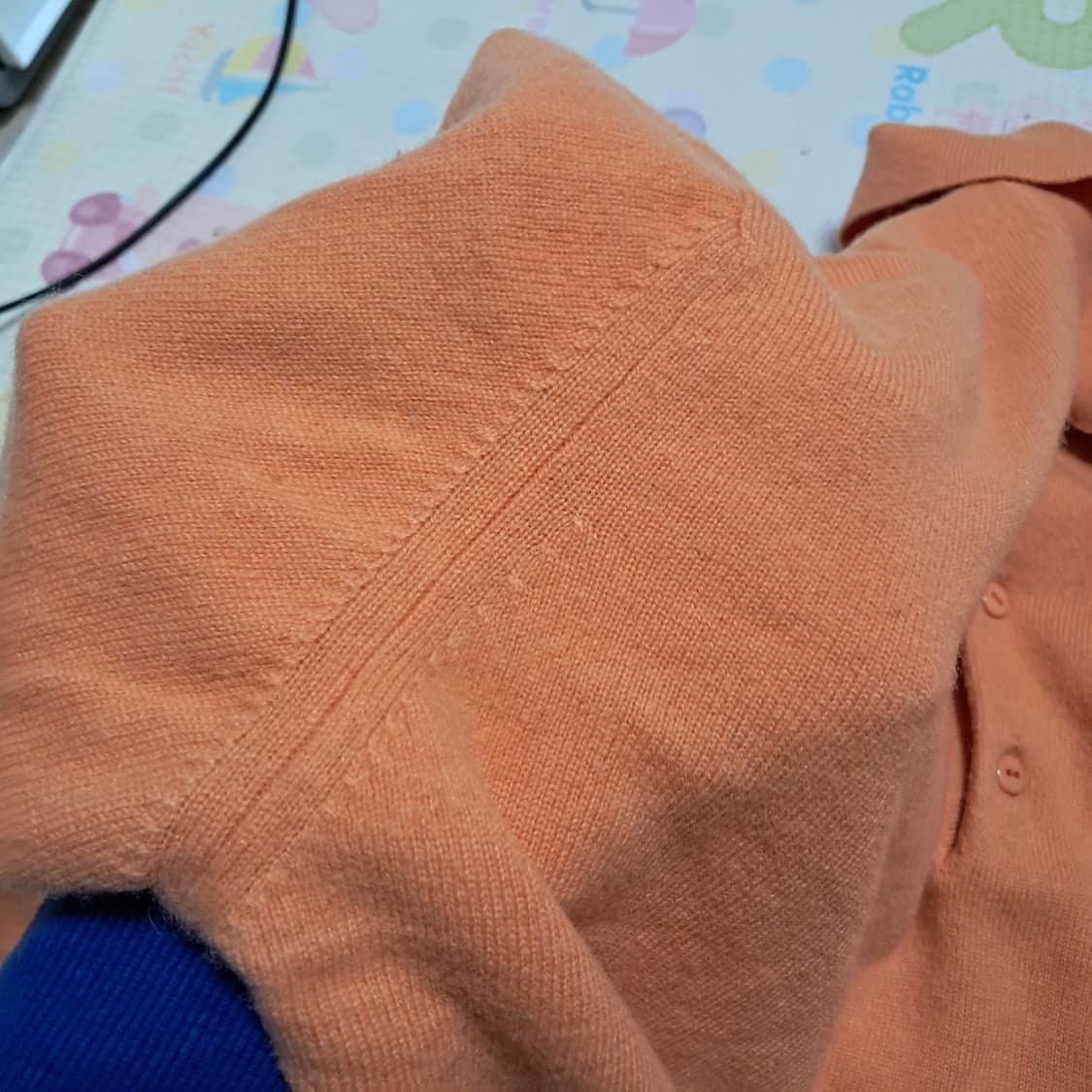 Goyo 몽골리안 최고급 100% 캐시미어 남성 니트 L 사이즈 상품이미지7