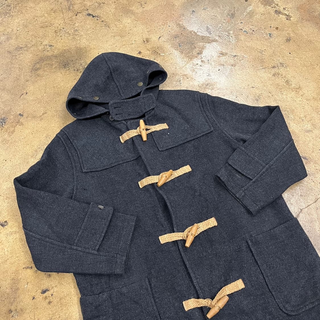 폴로 랄프로렌 차콜 떡볶이 더플 코트 상품이미지1