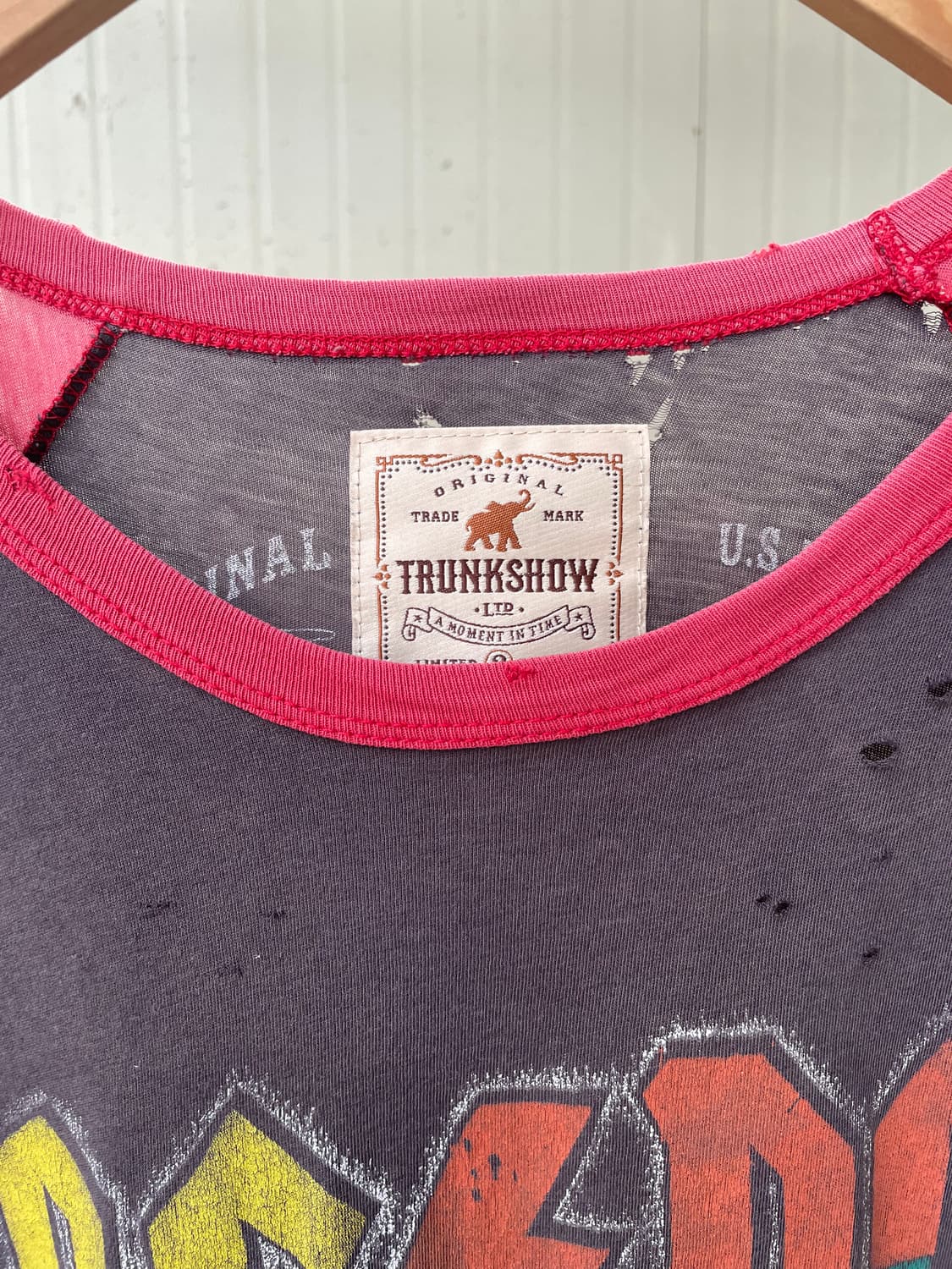 AC/DC by 트렁크(Trunk Ltd.) 빈티지 디스트레스드 티셔츠 상품이미지8