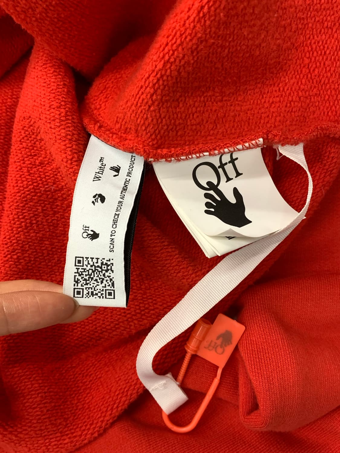 Off white 오프화이트 레드 핑거 맨투맨 상품이미지7