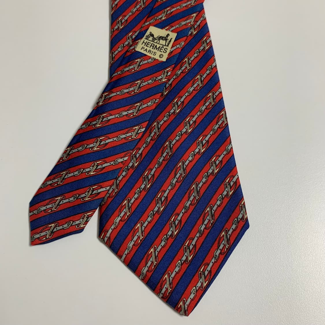 에르메스(HERMES) 명품넥타이 프랑스 100실크 빈티지넥타이 A등급 상품이미지4