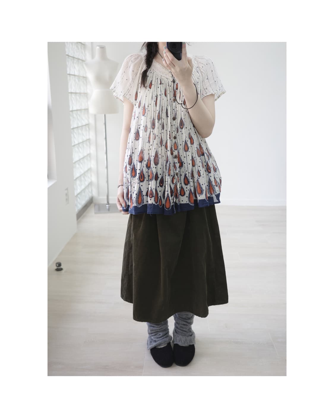 Bohemian frill blouse 상품이미지6