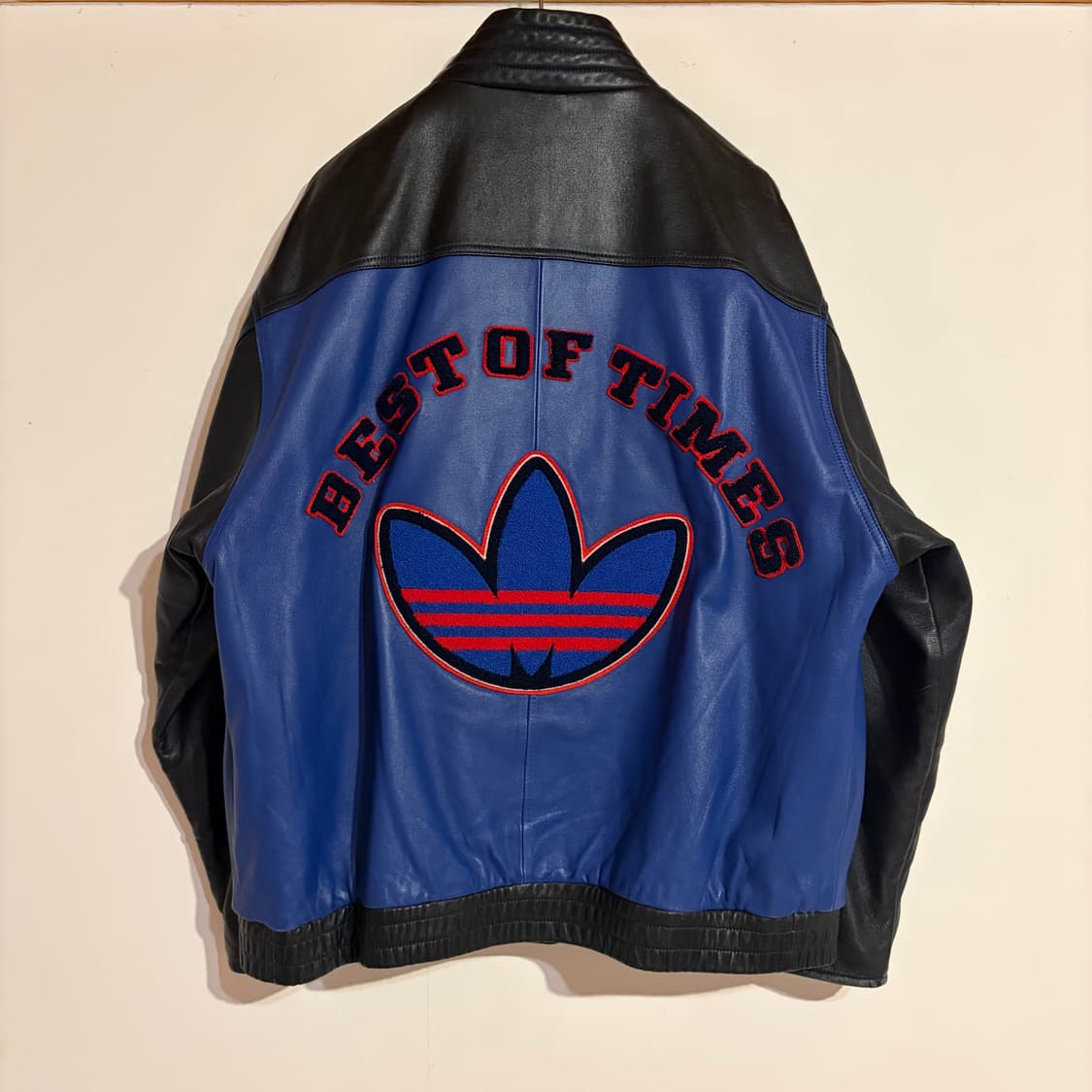 00s Adidas Run Dmc Leather Jacket 상품이미지5