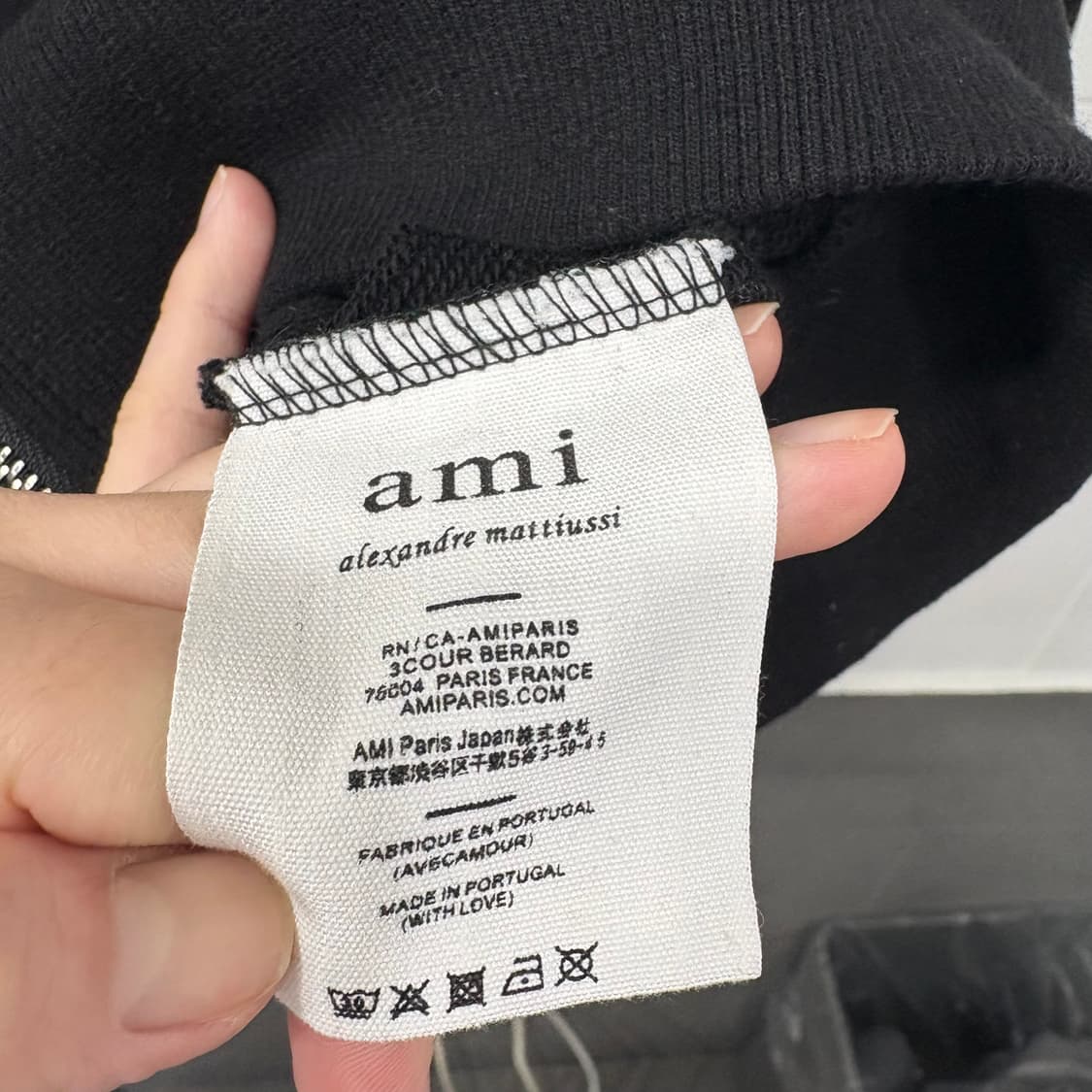 아미 스몰 하트 로고 후드집업 상품이미지4