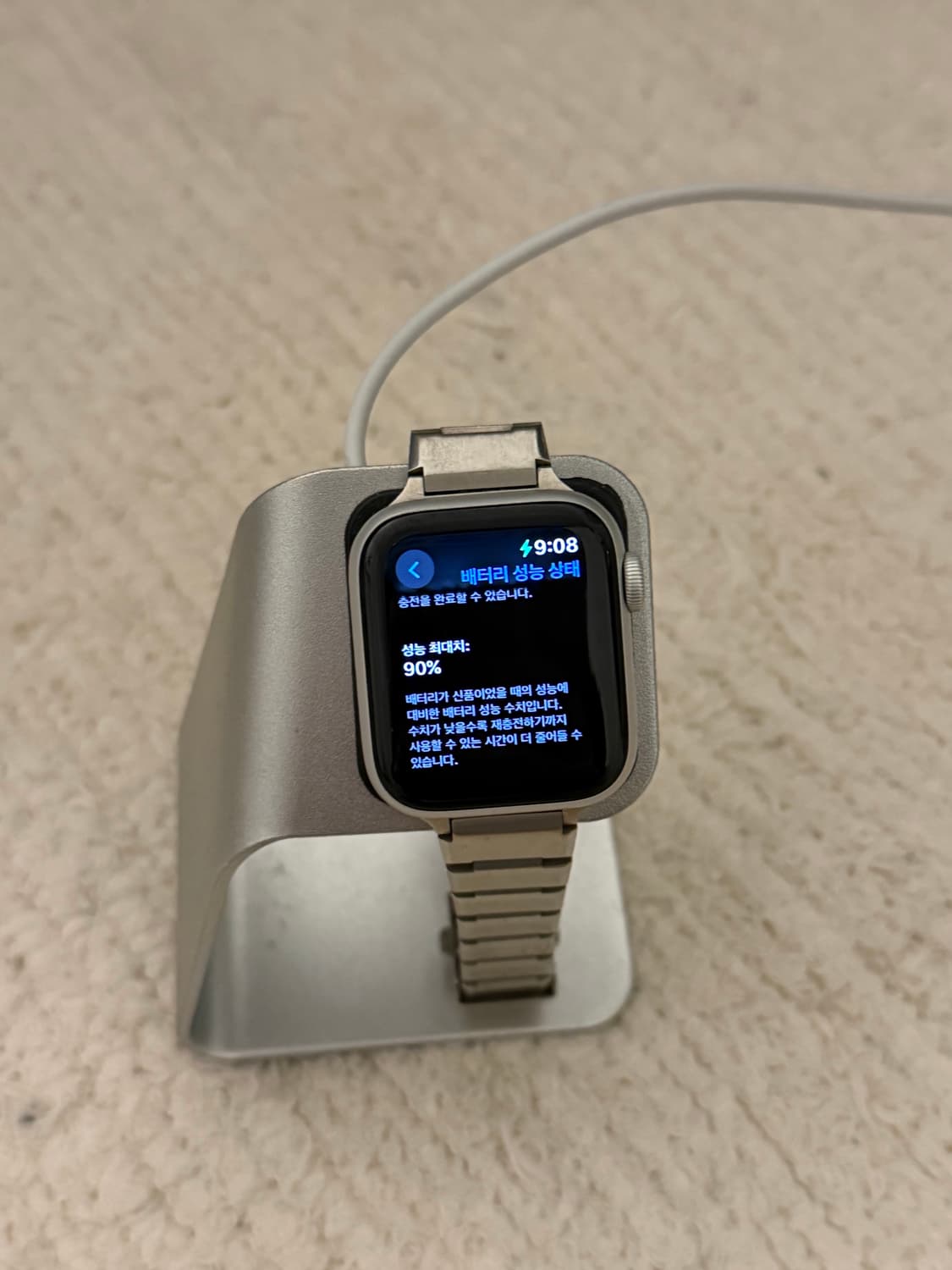 애플워치 SE 실버 40mm 스테인리스 상품이미지3