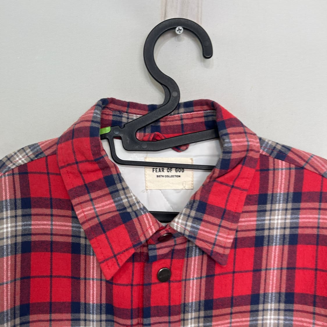 피어오브갓 정품 오버핏 체크 남방 L 상품이미지2