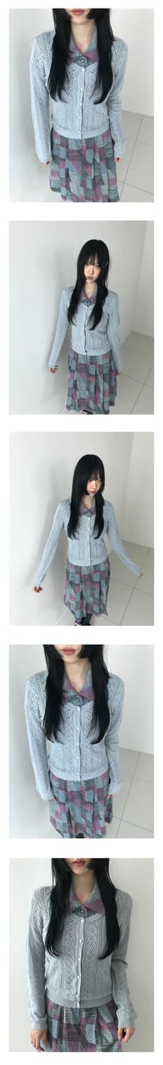 Lace Frill Punching Button Cardigan(Skyb 상품이미지9