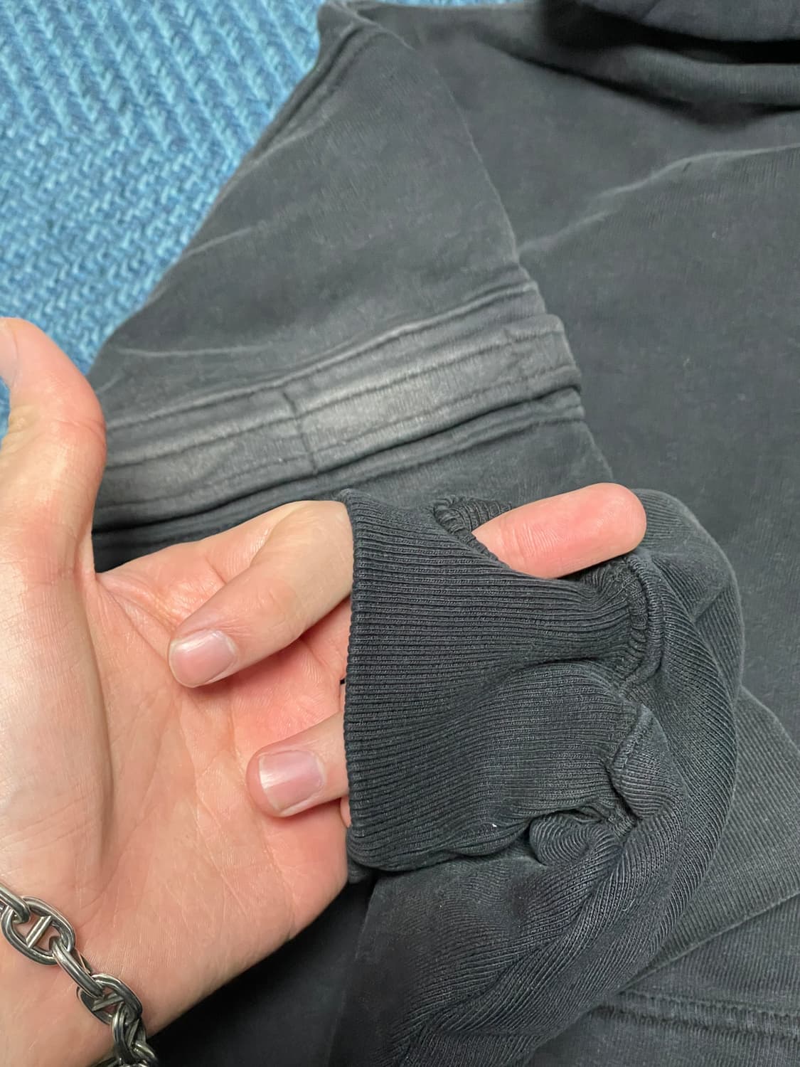 [2->3] 포그서비스 빈티지 시스템 후드집업 블랙 후디진호 상품이미지3