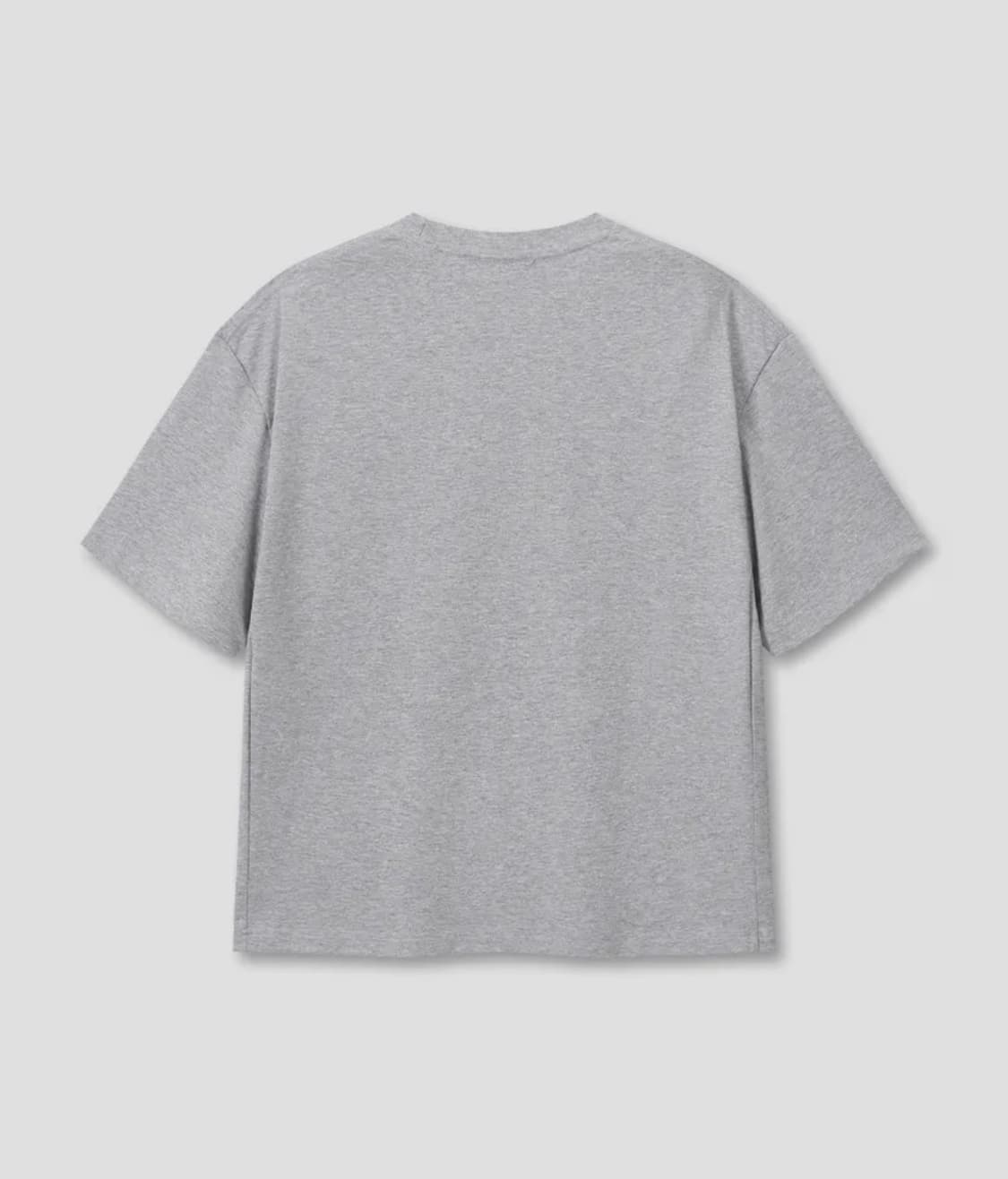 UNIFORM CROP T-SHIRTS (MELANGE GRAY) 상품이미지2