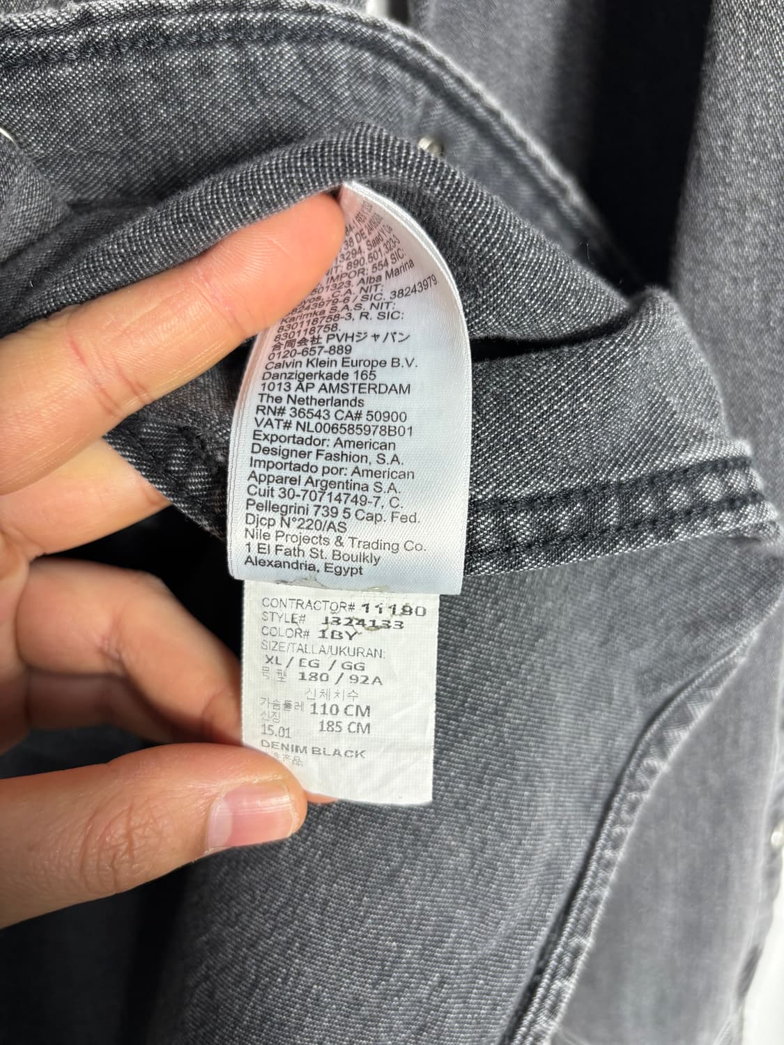 캘빈 클라인 흑청 데님 셔츠 상품이미지6