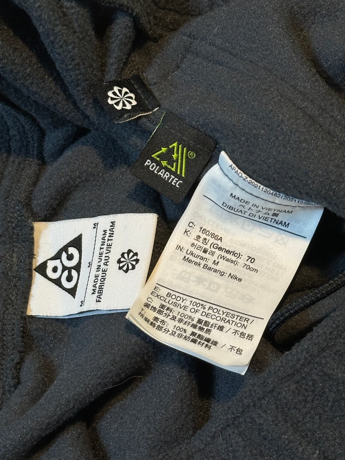 나이키 ACG 신형 폴라텍 울프 트리 팬츠 앤트러사이트 블랙 상품이미지5