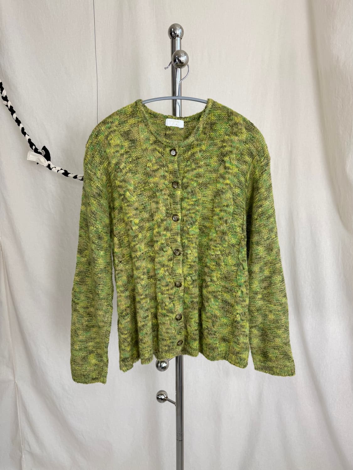 그린 모헤어 가디건 상품이미지1