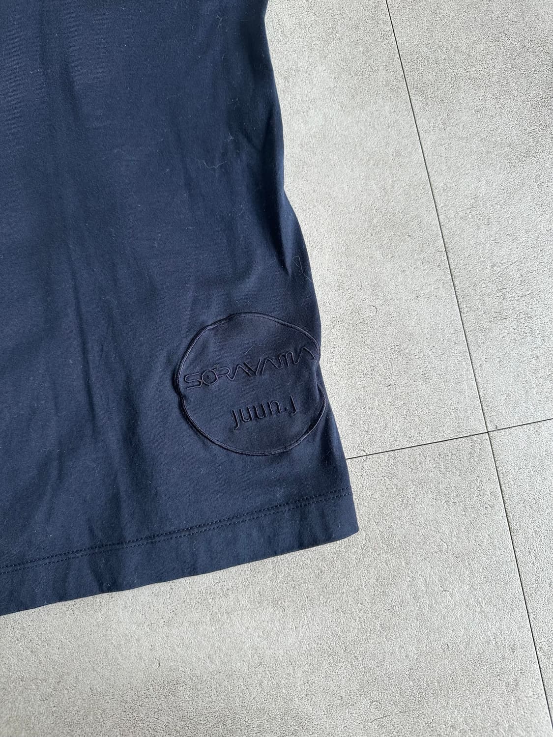 준지 x 소라야마 네이비 그래픽 반팔 티셔츠 상품이미지6