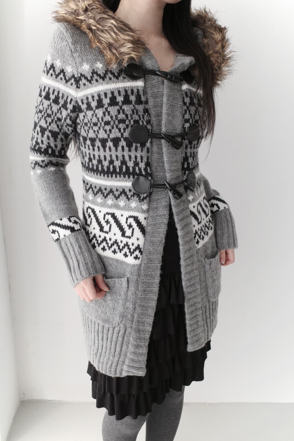 nordic duffle cardigun 상품이미지7