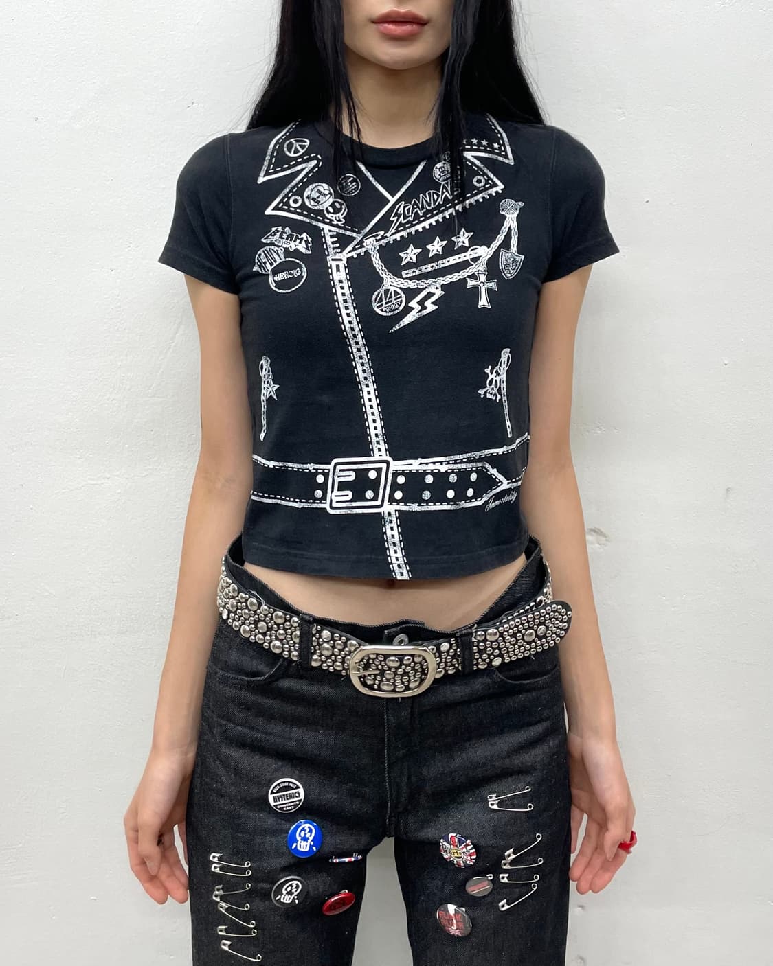 Punk Rider Jacket Long Frouille T-shirt  상품이미지2