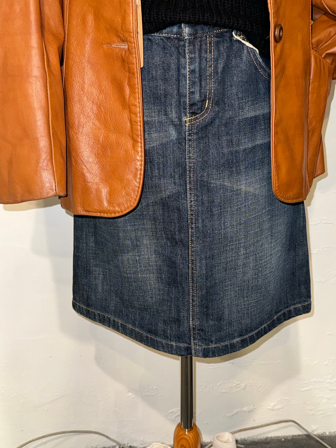 비조 데님 스커트 상품이미지2