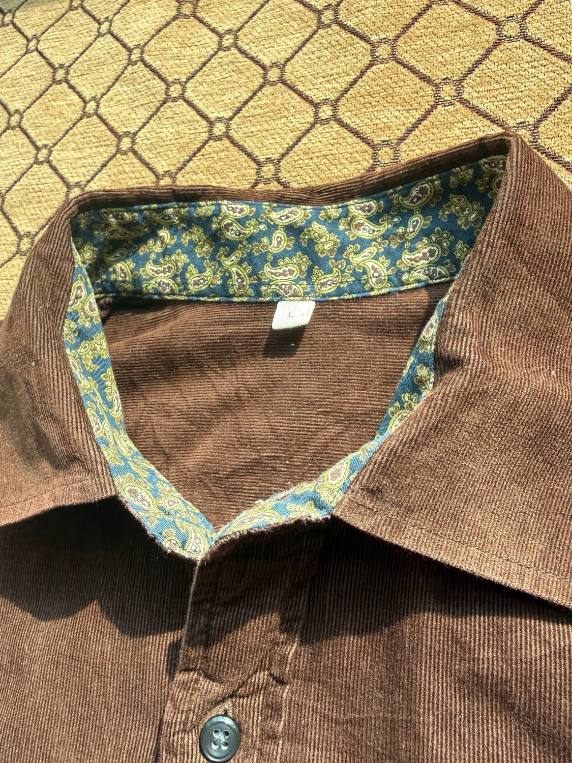 브라운 소매 디테일 셔츠 상품이미지4