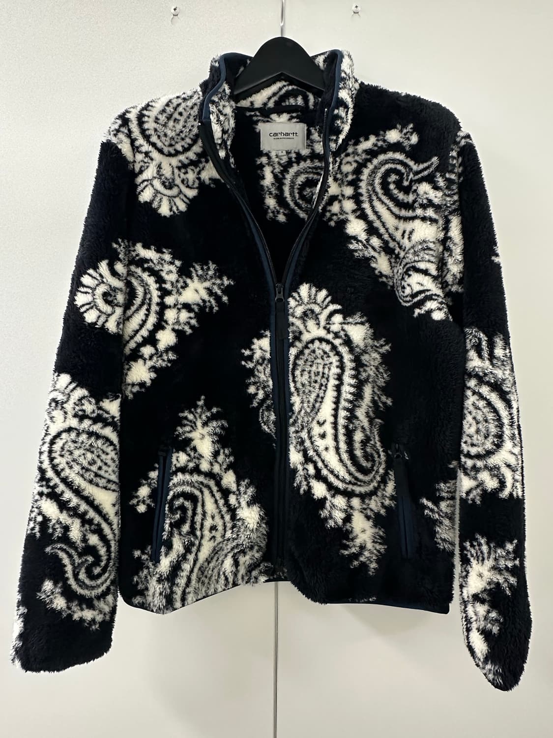 칼하트 WIP 젭슨 스웻 페이즐리 후리스 자켓 (S,새상품) 상품이미지5