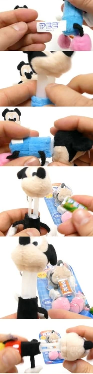 PEZ 키링, 키티, 미니마우스 인형 키링 디스펜서 상품이미지2