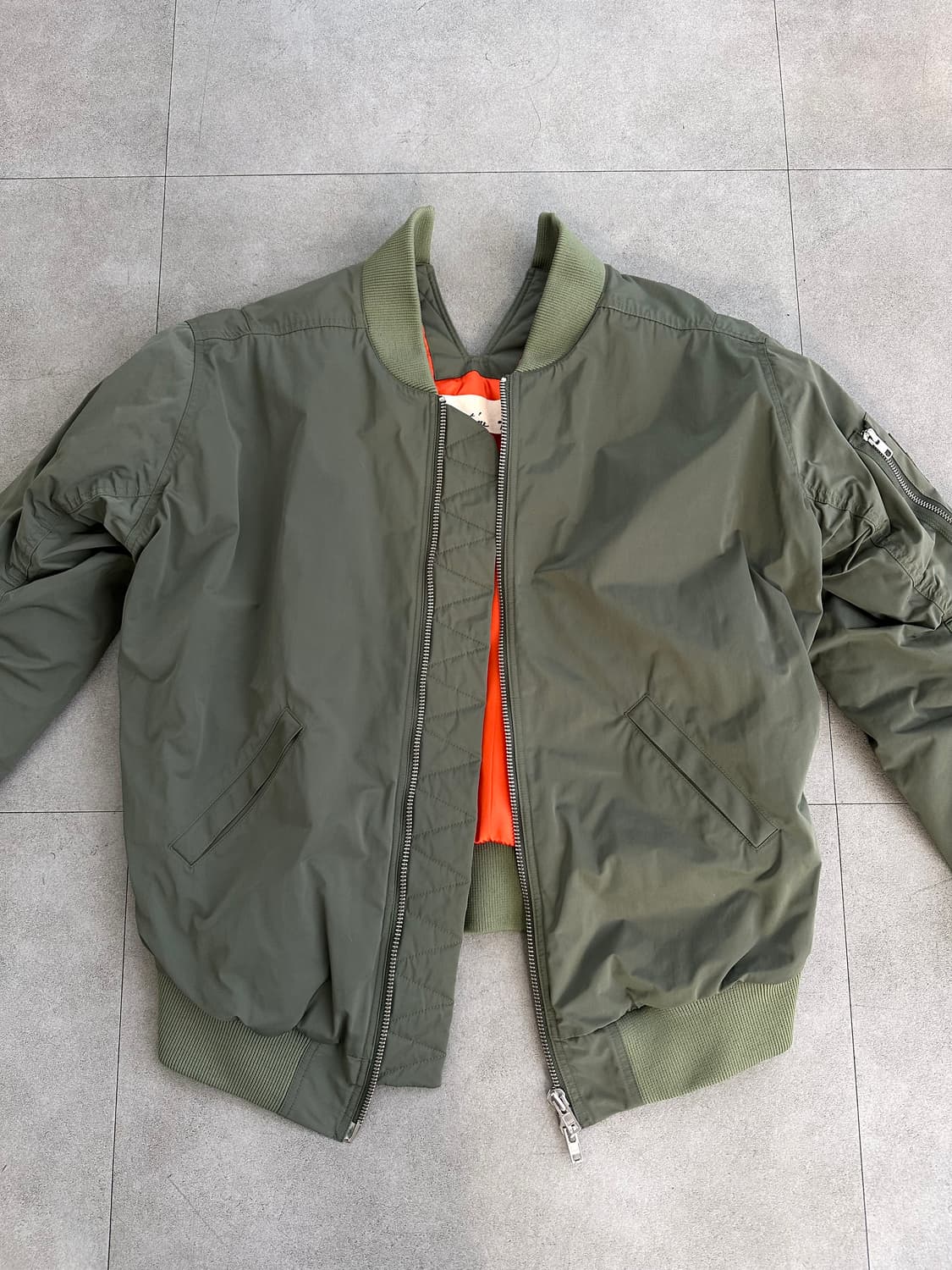 마틴 로즈 백 슬릿 오버사이즈 봄버 상품이미지6