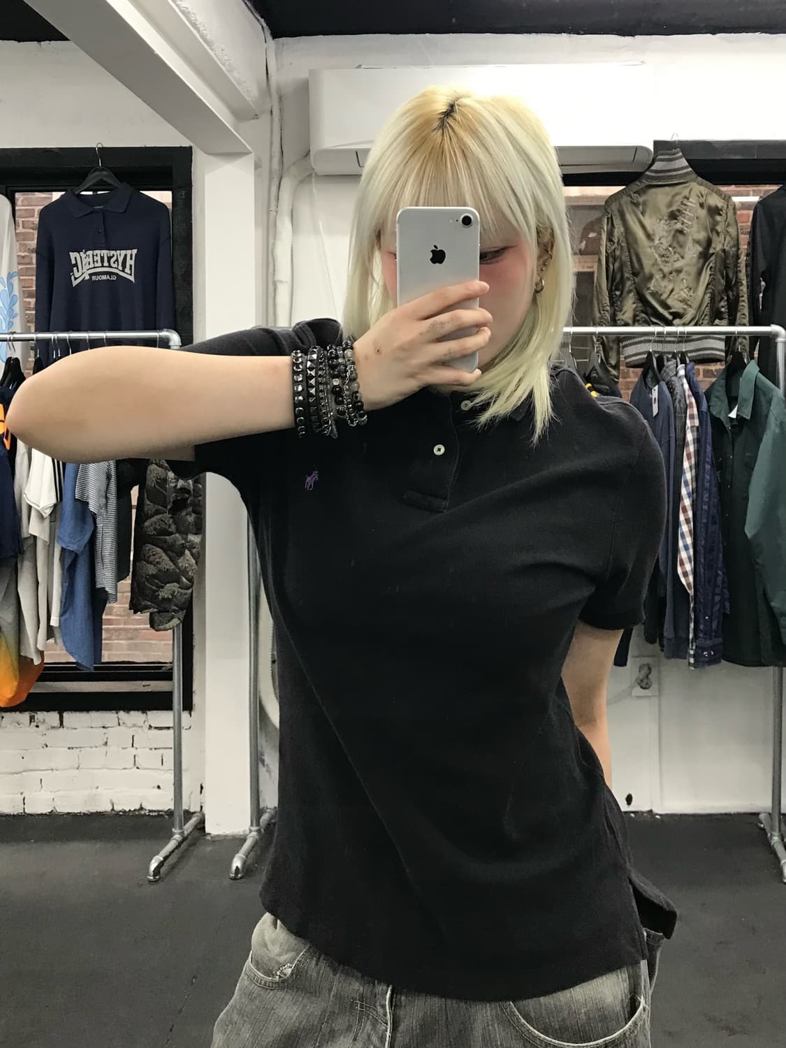 폴로 랄프로렌 퍼플 포니 카라티 상품이미지5