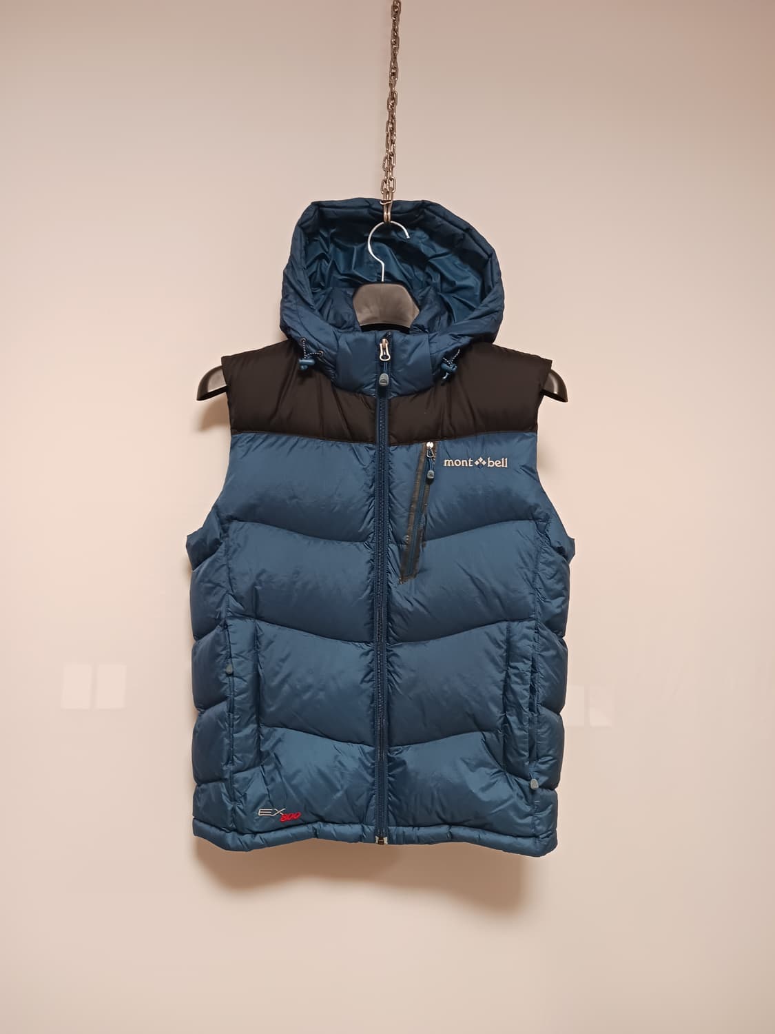 몽벨 EX800 후드 구스다운 베스트 상품이미지1