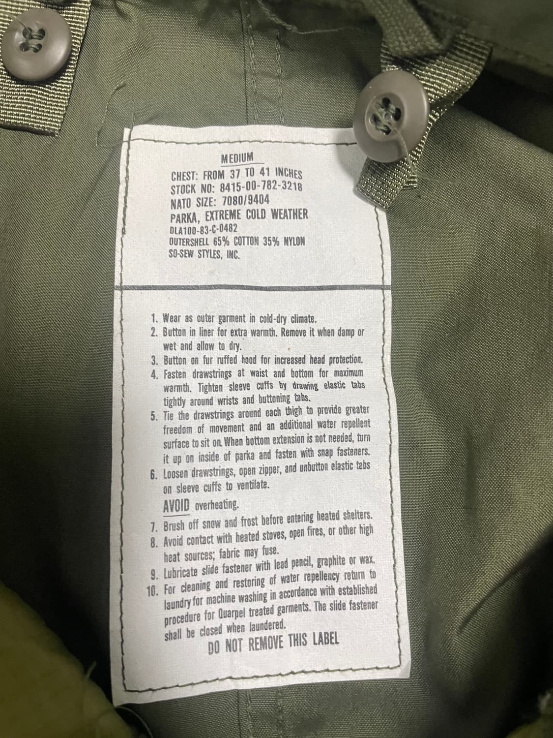 미사용 m65 피쉬테일 데드스탁 M 세트 상품이미지6