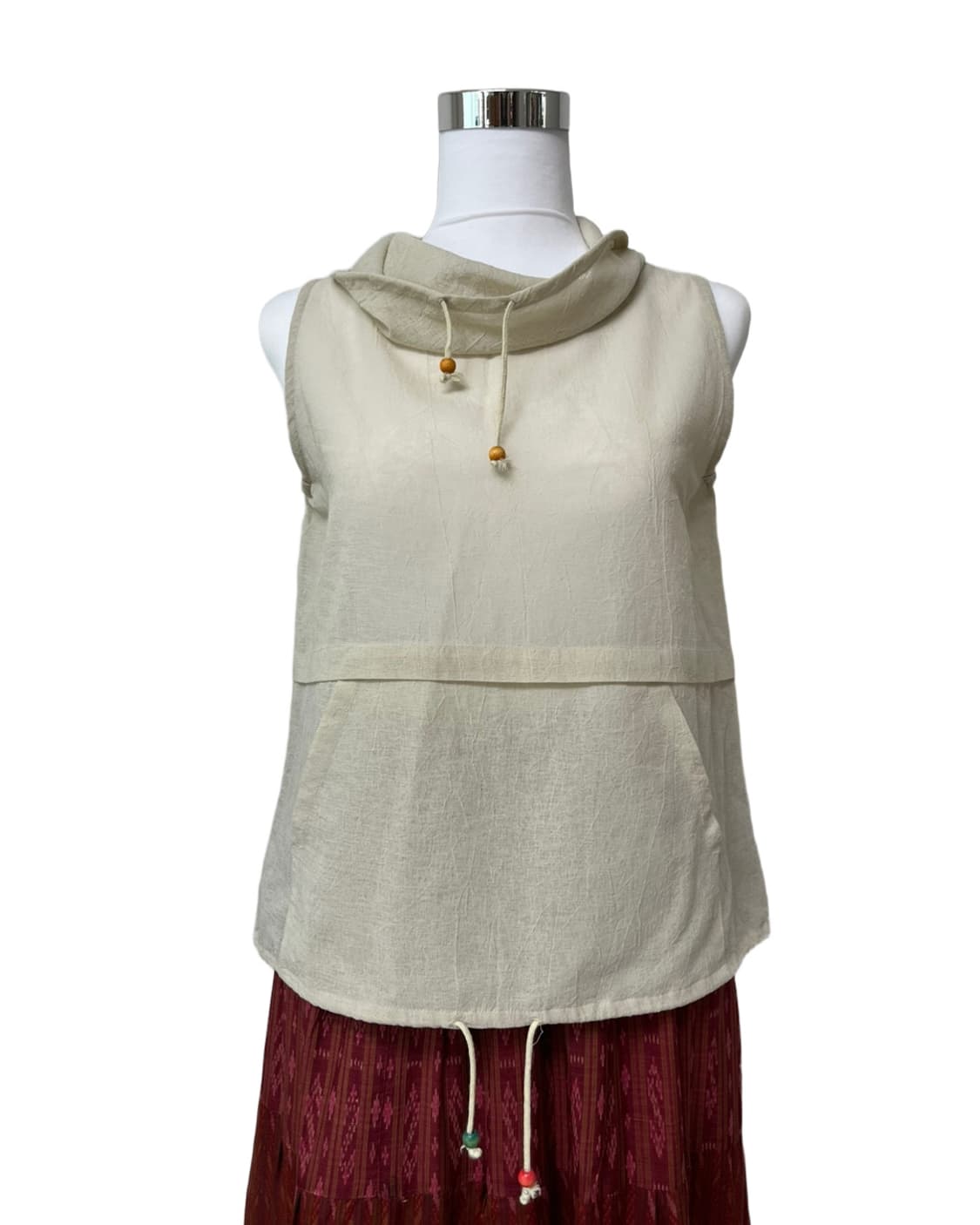 Turtleneck see through vest 상품이미지3