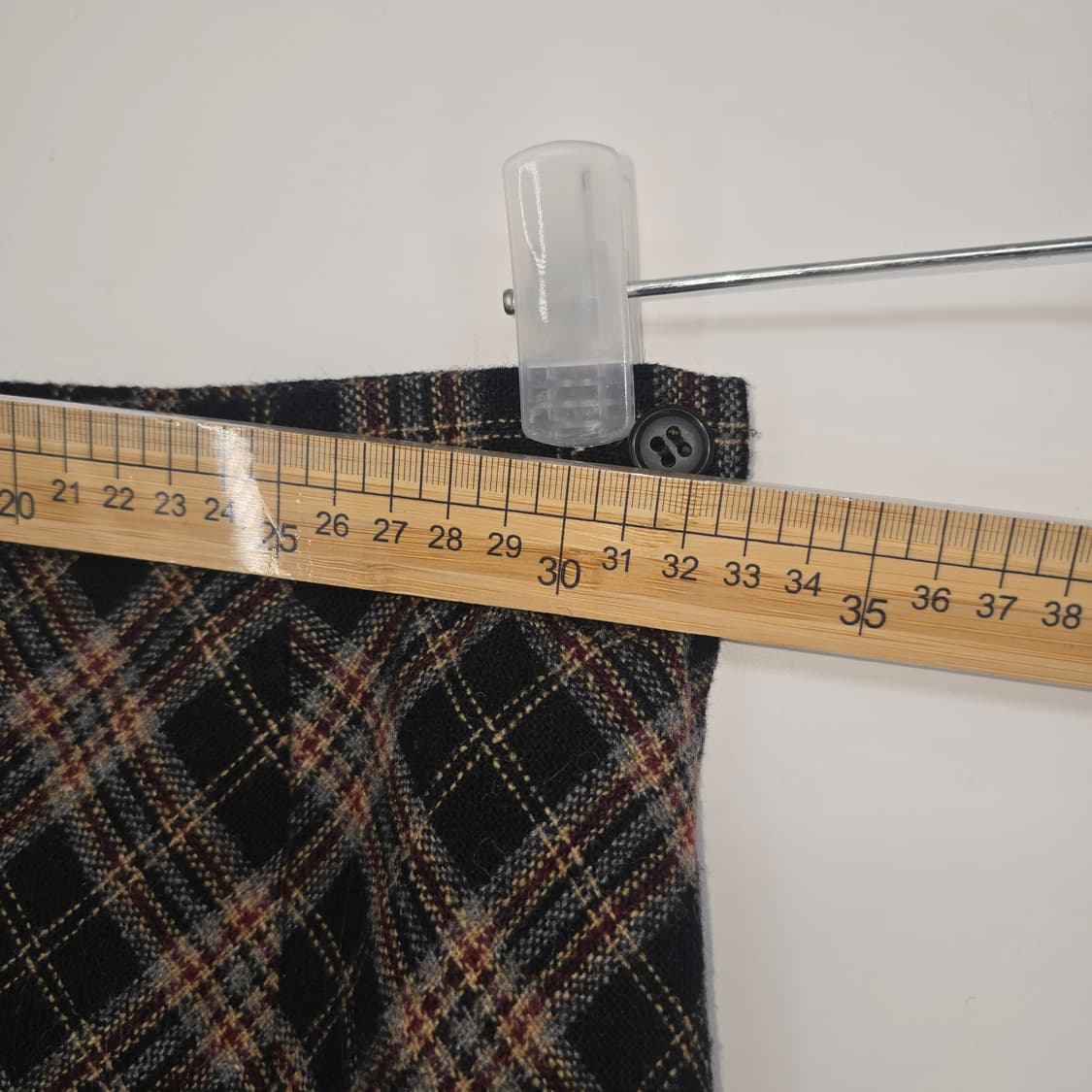 일본빈티지 체크 롱롱 스커트 25" 상품이미지5