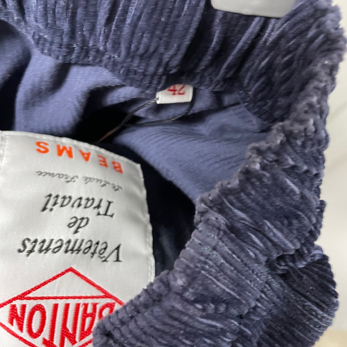 단톤 코듀로이 팬츠 네이비 42 상품이미지6