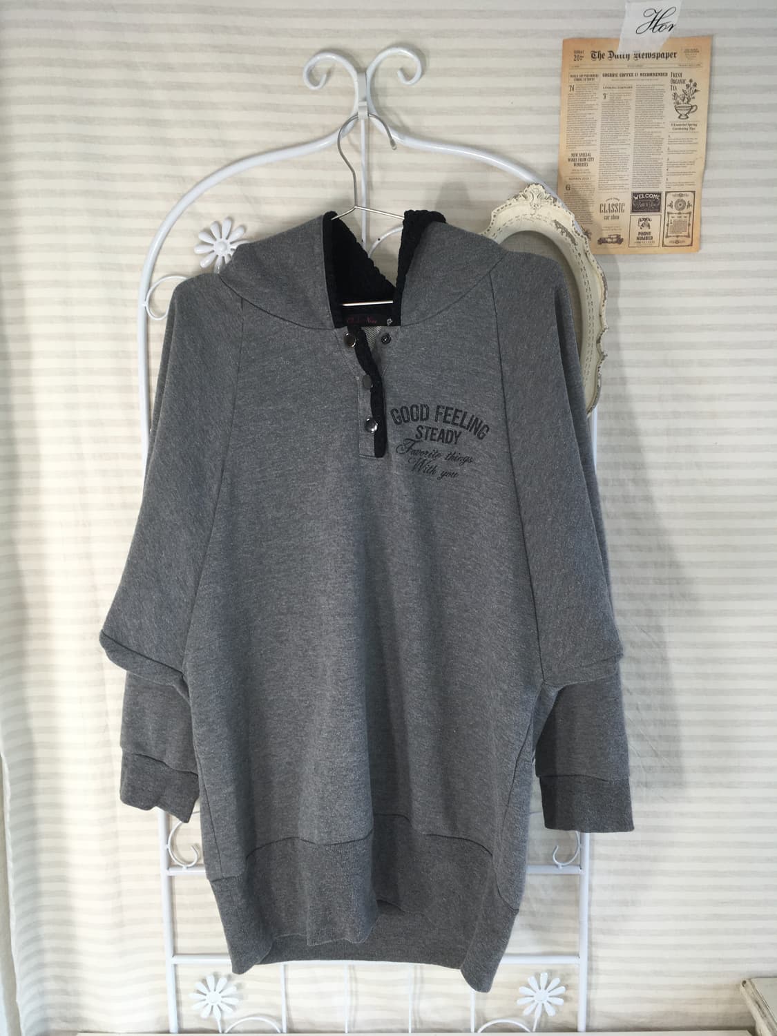 일본빈티지 스컬 후드 가오리핏 후드티 상품이미지8