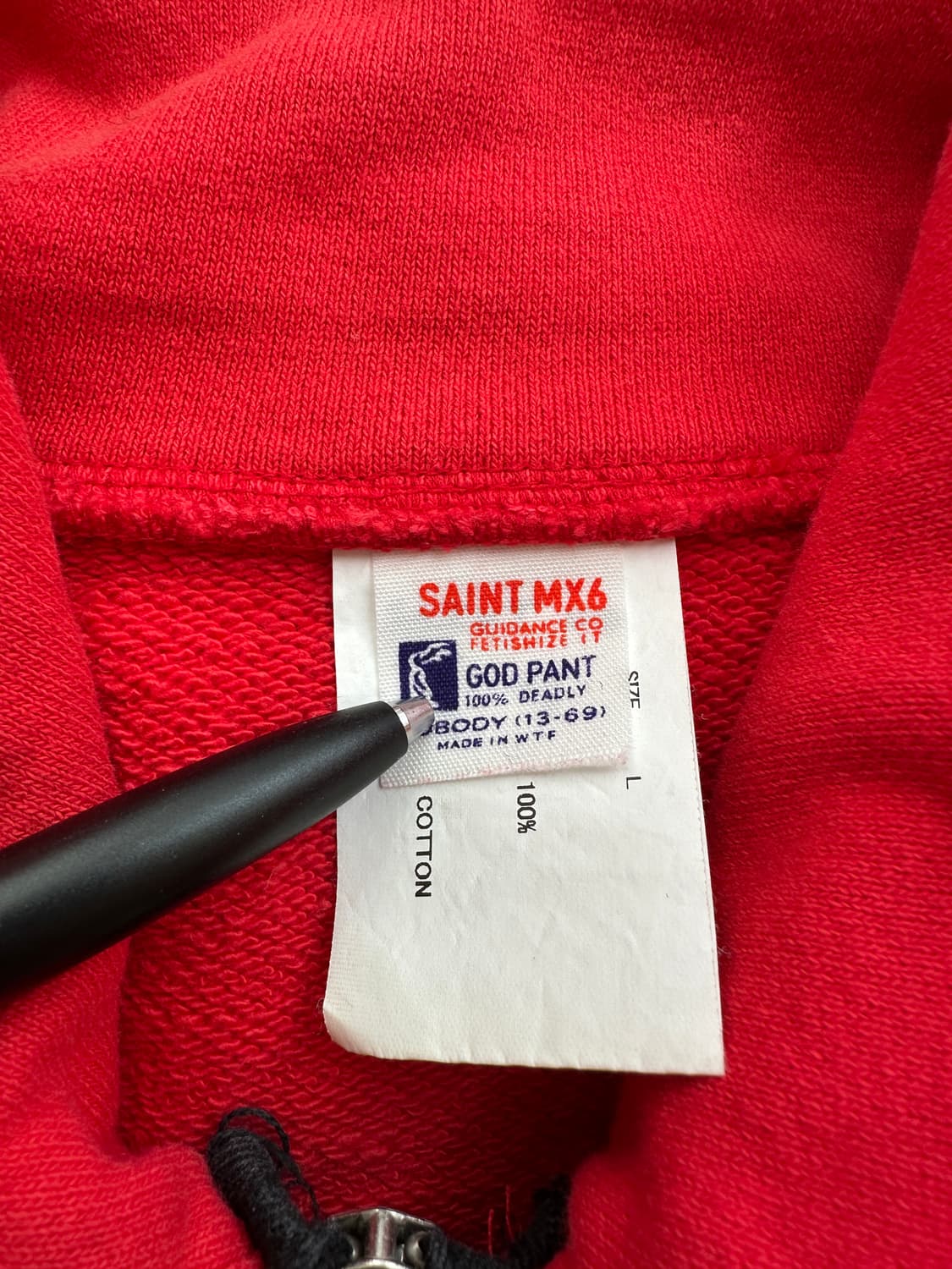 세인트미카엘 반집업니트 레드 상품이미지5