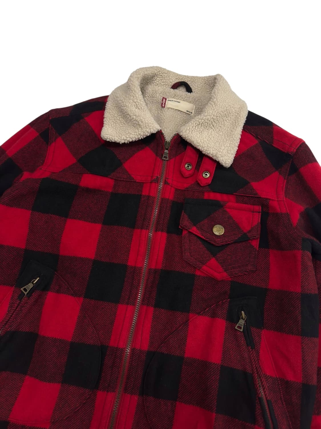 리바이스 타탄체크 쉐르파 울자켓 상품이미지3