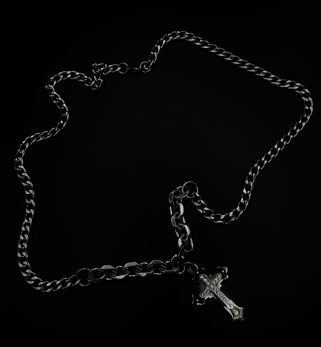 Steel the cross necklace 상품이미지2