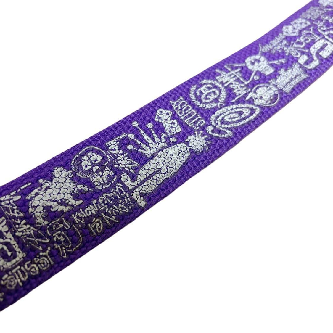 00s 스투시 올오버 로고 웹 벨트 퍼플 상품이미지6