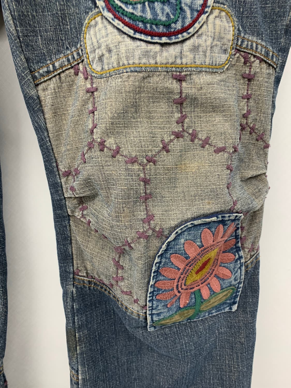 재패니즈 패치 데님 팬츠 상품이미지6