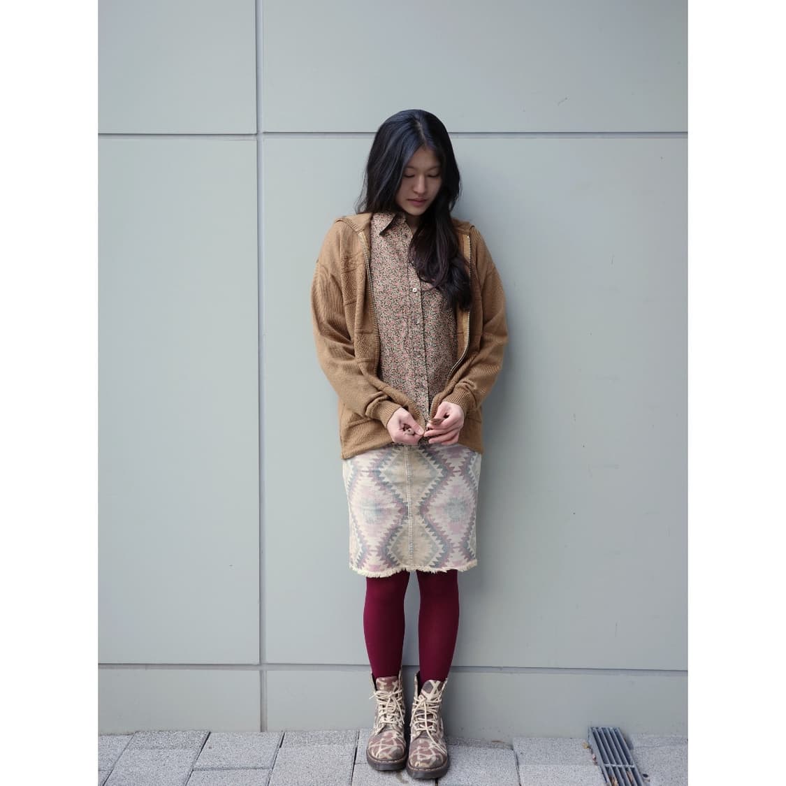 빈티지 플로럴 블라우스 셔츠 상품이미지3