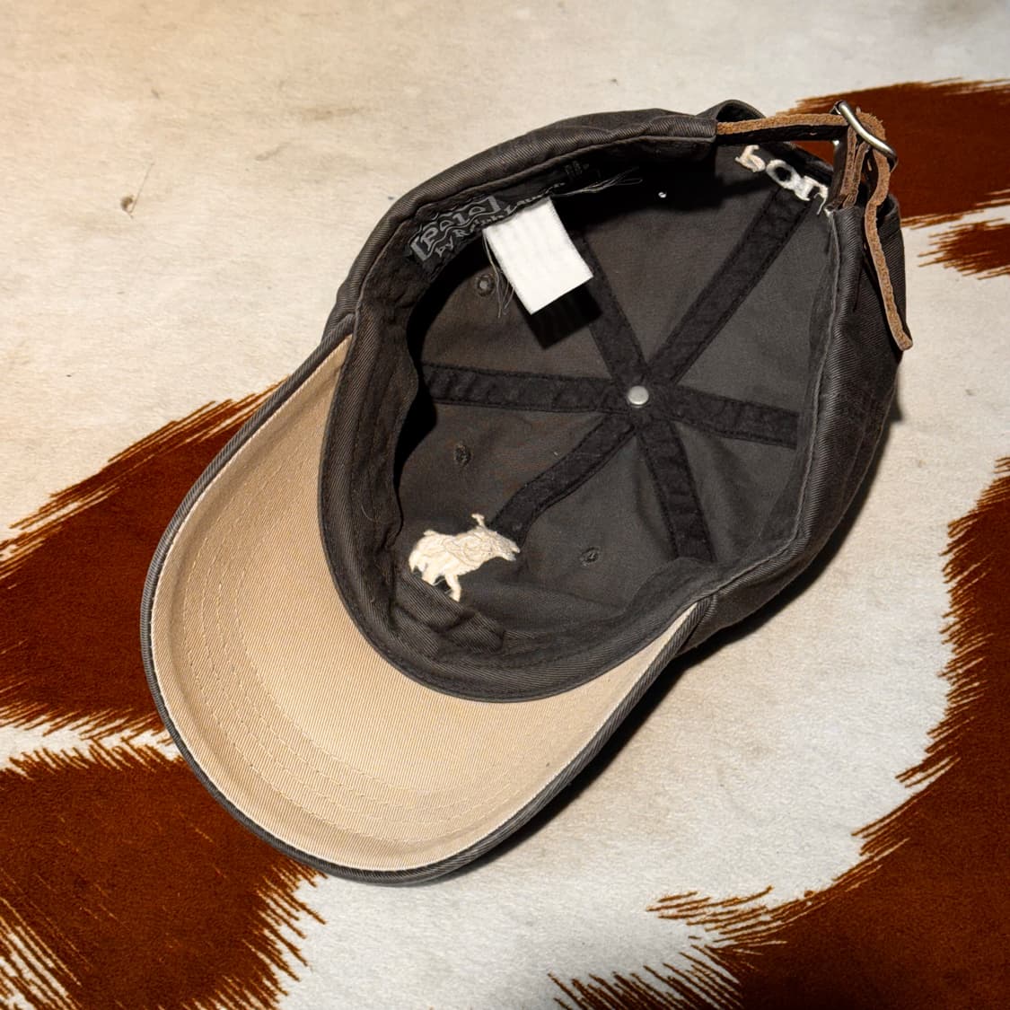 폴로 빅포니 볼캡 브라운 (OS) 레더 스트랩 상품이미지9