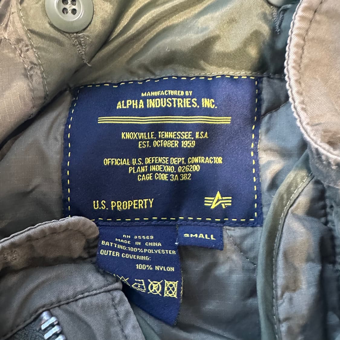 알파인더스트리 파카 카키 상품이미지5