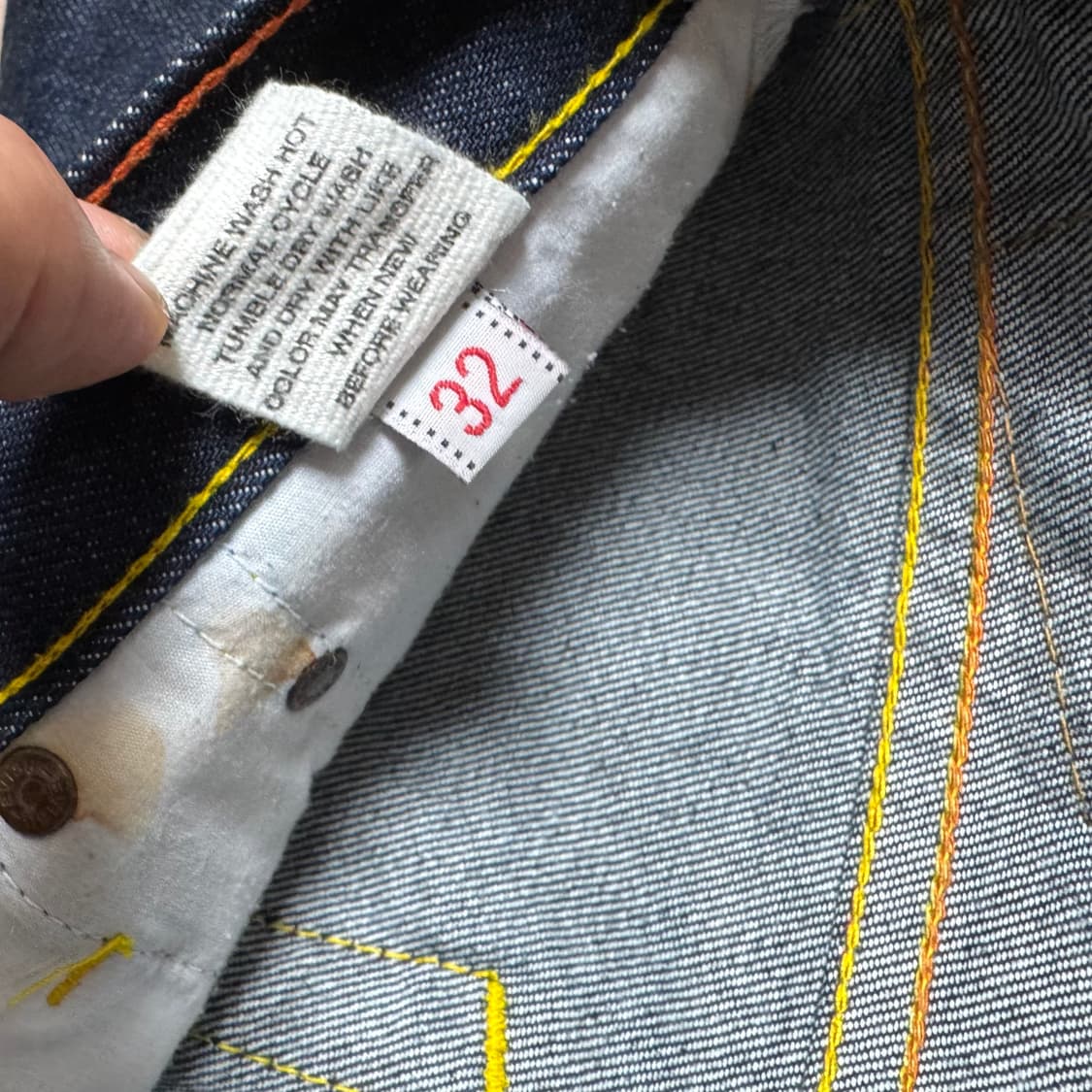 에비수 Evisu 도락(道樂) 드래곤 데님팬츠 32x34size 상품이미지10