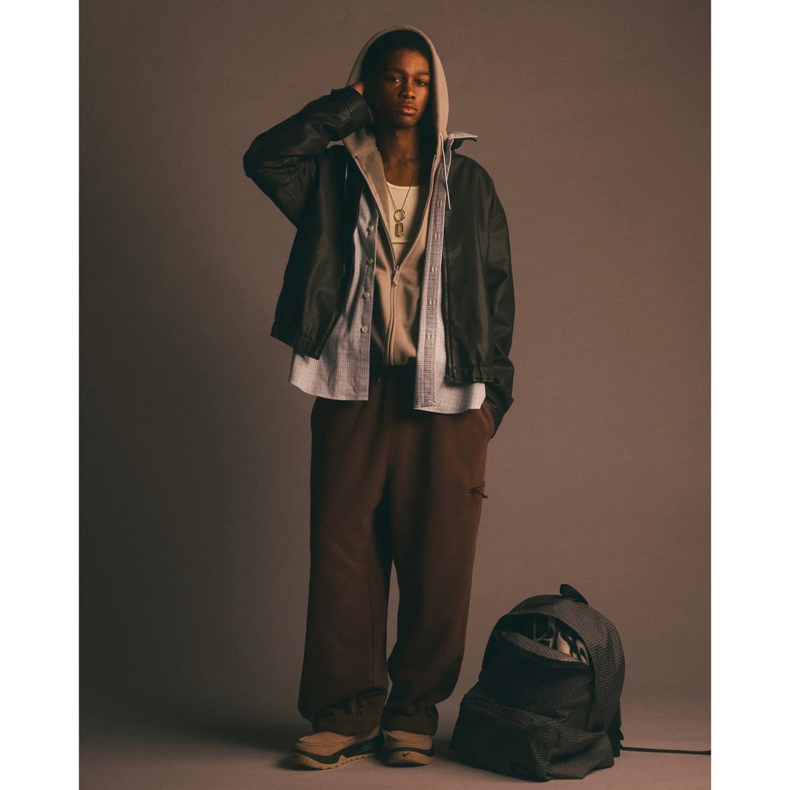 [FREE] 세단올퍼포즈 그리드 백팩 블랙 상품이미지7