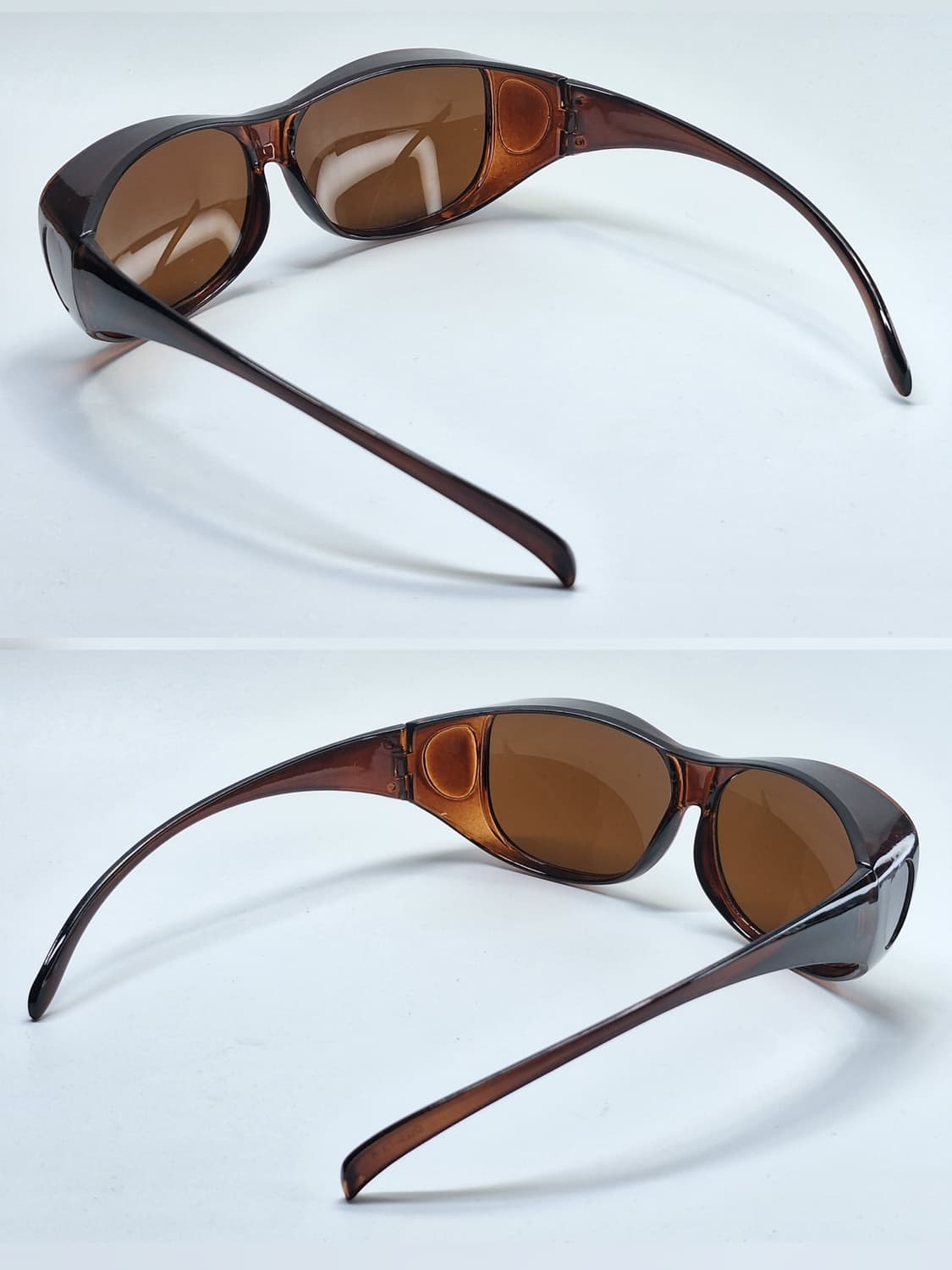 00s 일본 빈티지/브라운 고글형 선글라스 DGS-73K 스포티룩 레트로 상품이미지3