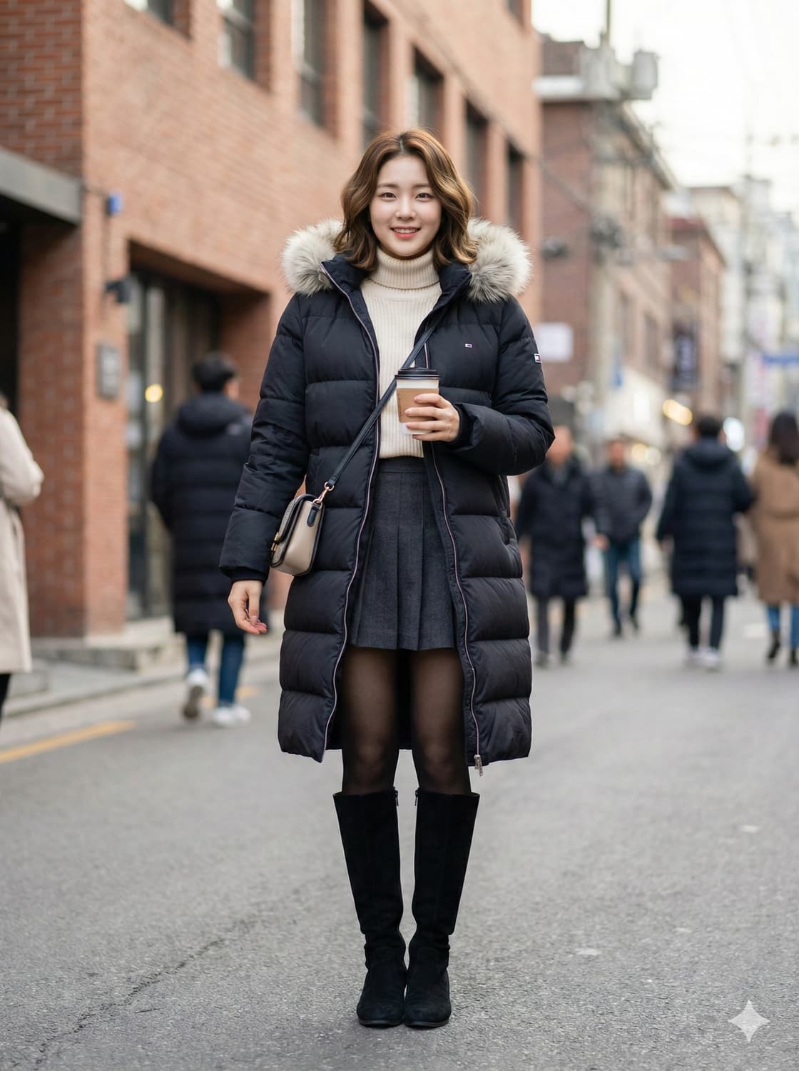 TOMMY JEANS 타미진스 여성 구스다운 롱패딩 상품이미지1