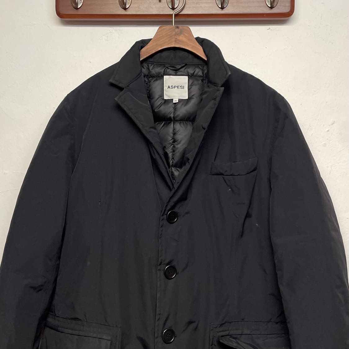 아스페시 블랙 패딩 코트 자켓   상품이미지3