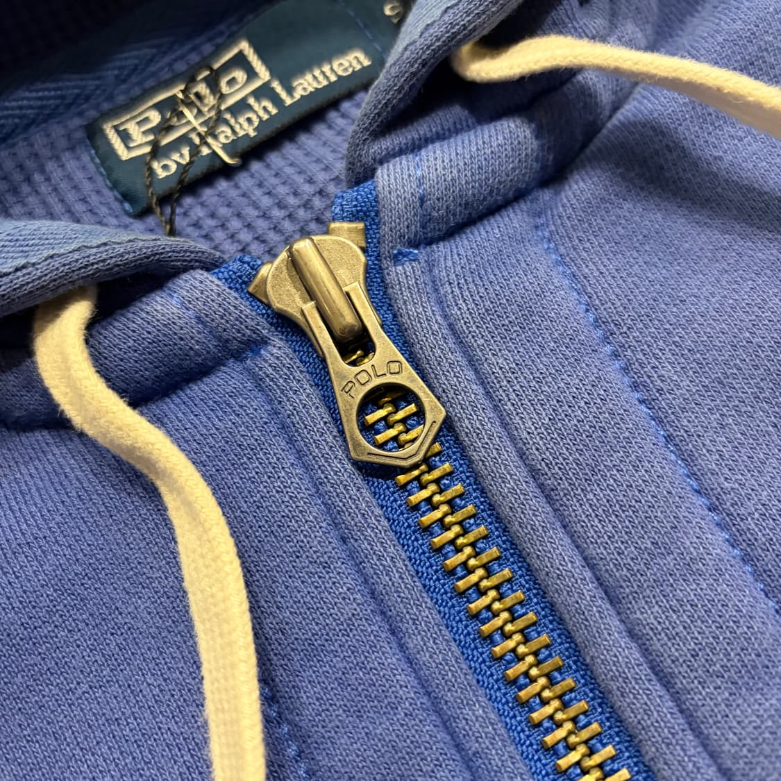 [S] 폴로 랄프로렌 블루 스웻 투웨이 후드집업 D170 상품이미지4