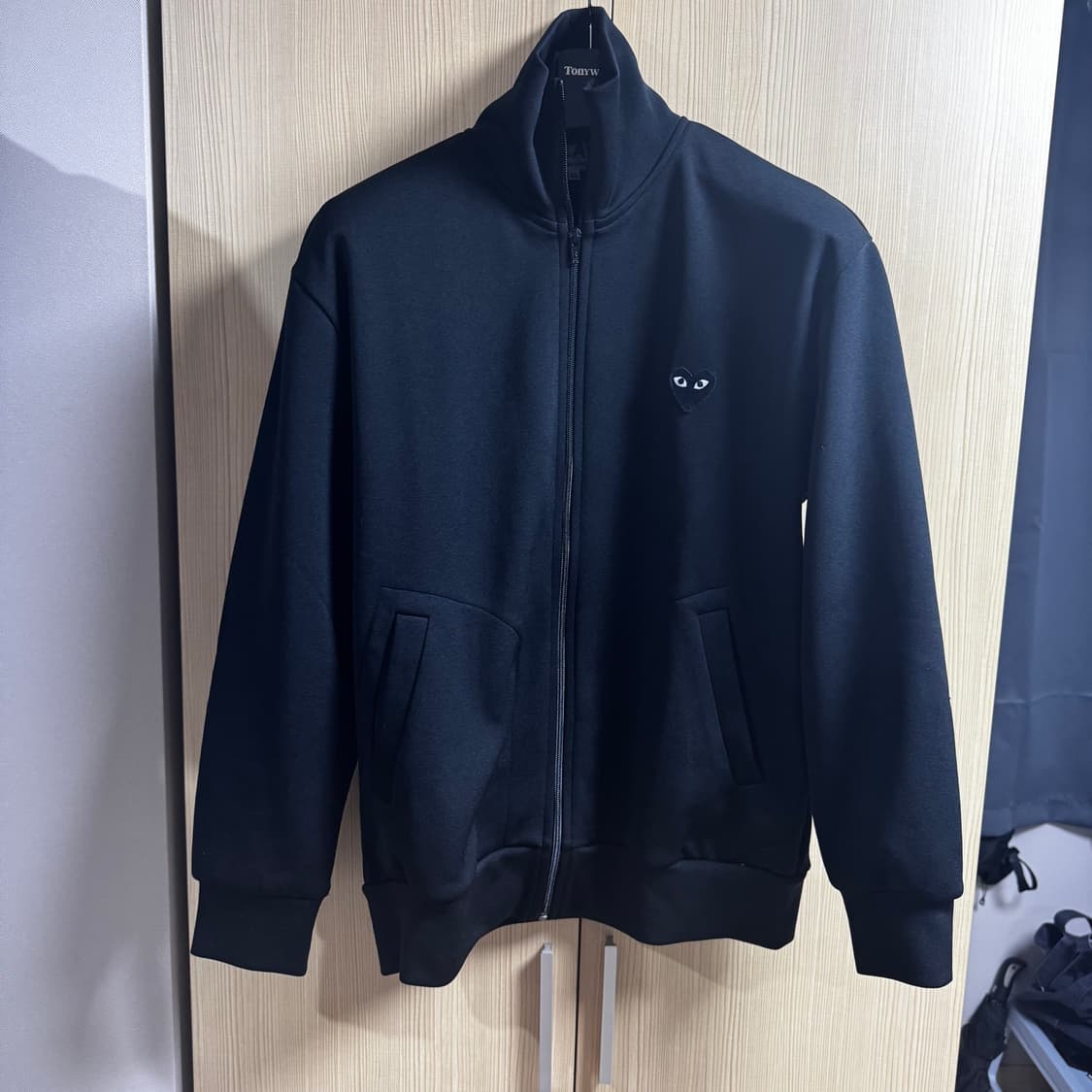 [XL] 꼼데가르송 집업 져지 블랙 상품이미지1