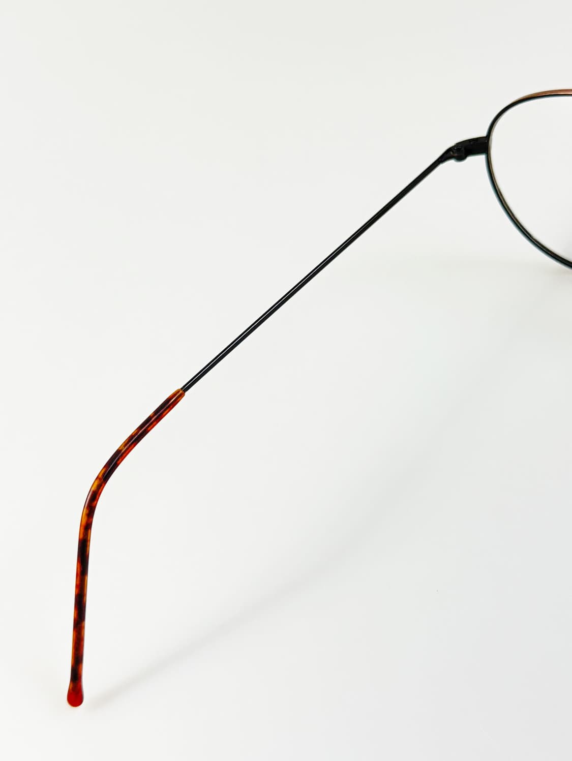 90s 유로피안 클래식 브라운 토터스 슬림 라운드 빈티지 안경 상품이미지7