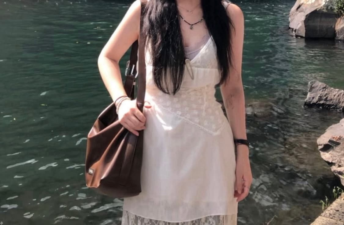 레이스 롱 나시 원피스 상품이미지2