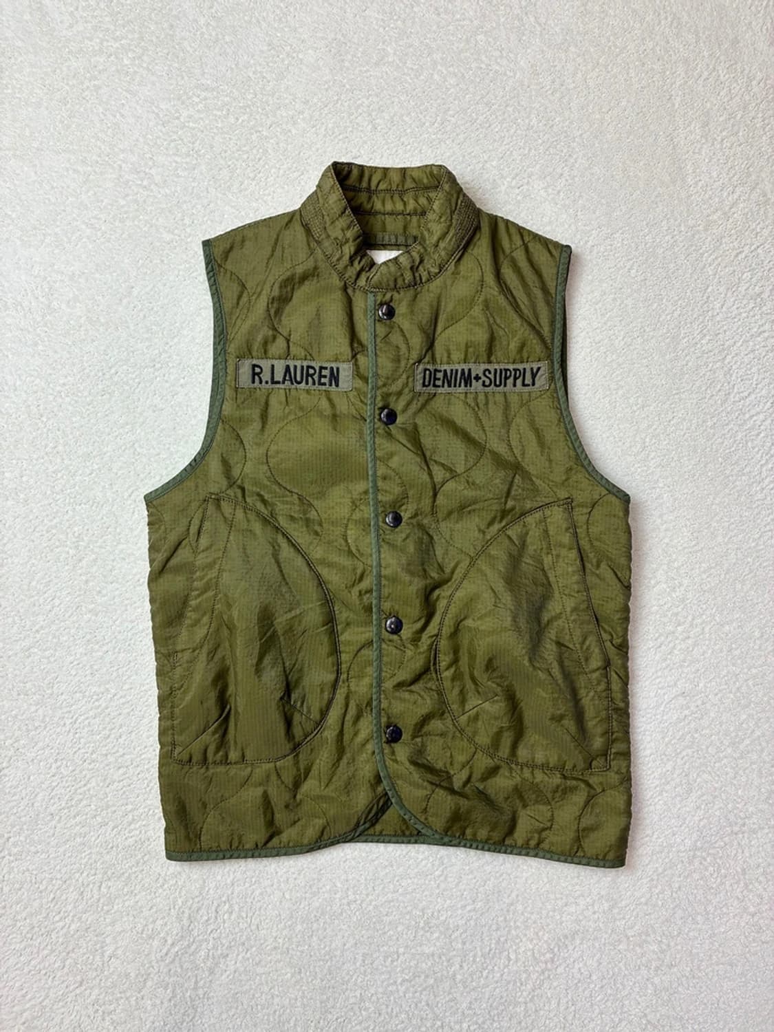 데님앤서플라이 00's 립스탑 성조기 퀼티드 베스트 PN5833 상품이미지3